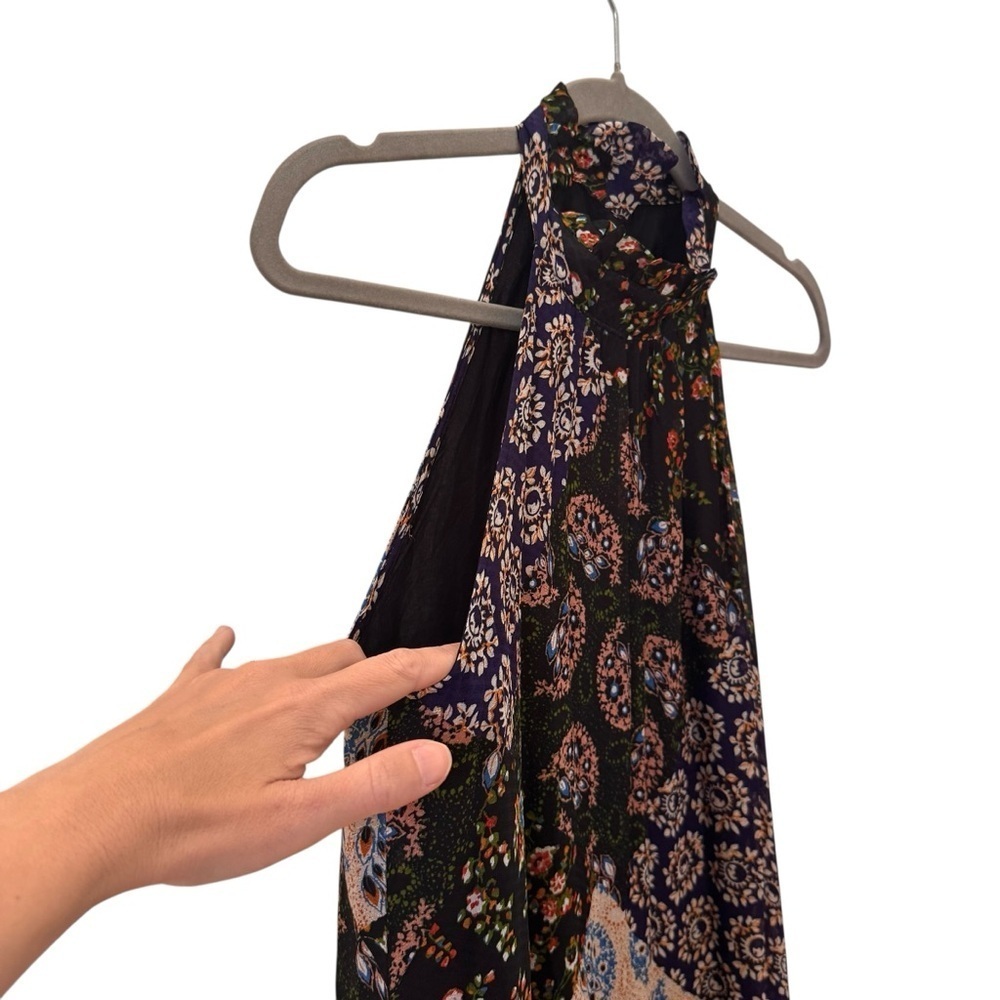 Anthropologie Maeve Katrina Patchwork Halter Maxi Dress Size Extra Small - Picture 7 of 16